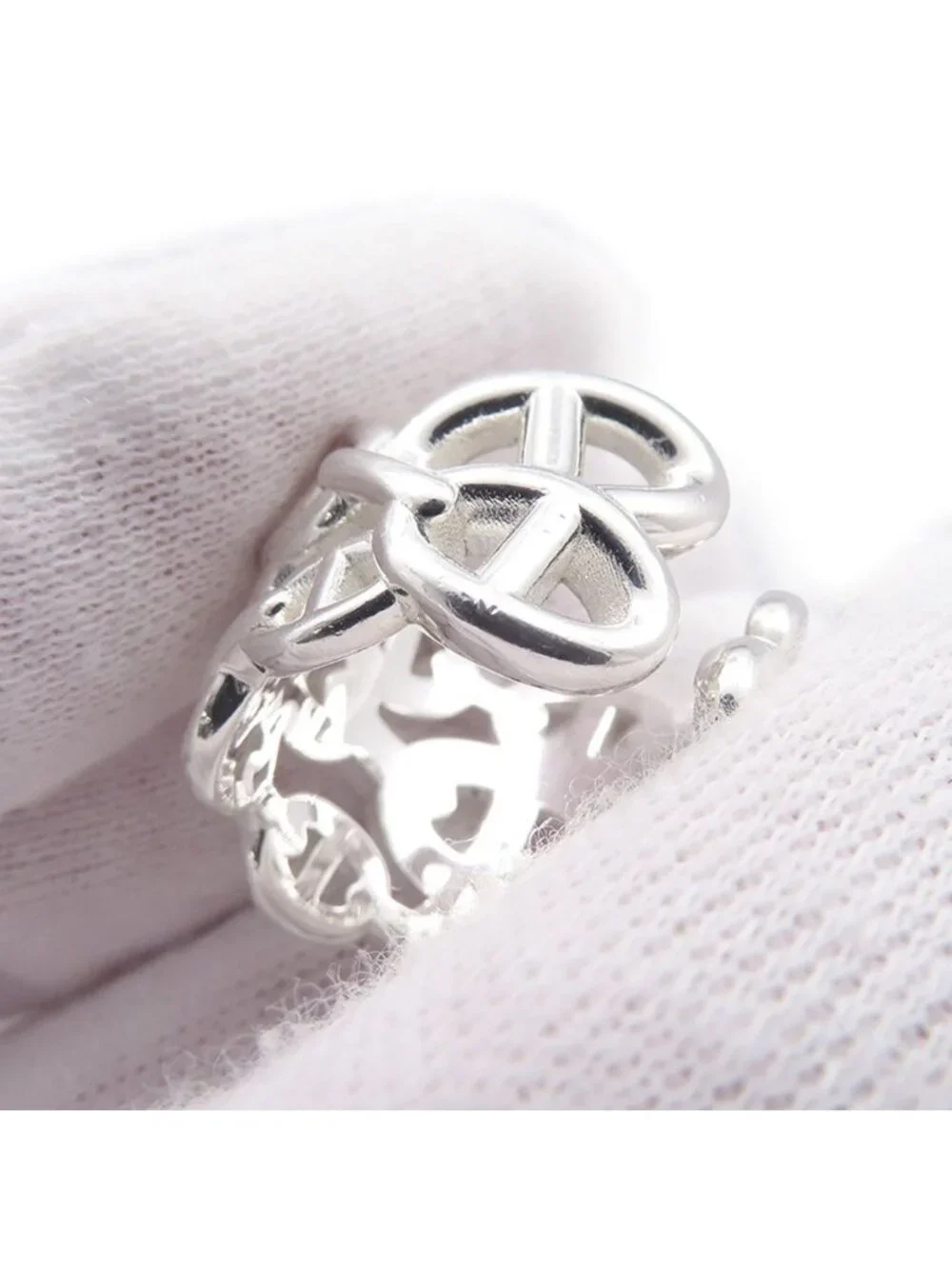 Hermes Ring Chaine D'ancre Enchainee GM